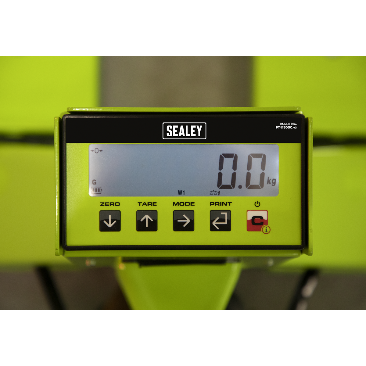 Sealey 1185 x 555mm Pallet Truck with Scales - 2500kg Capacity PT1150SC