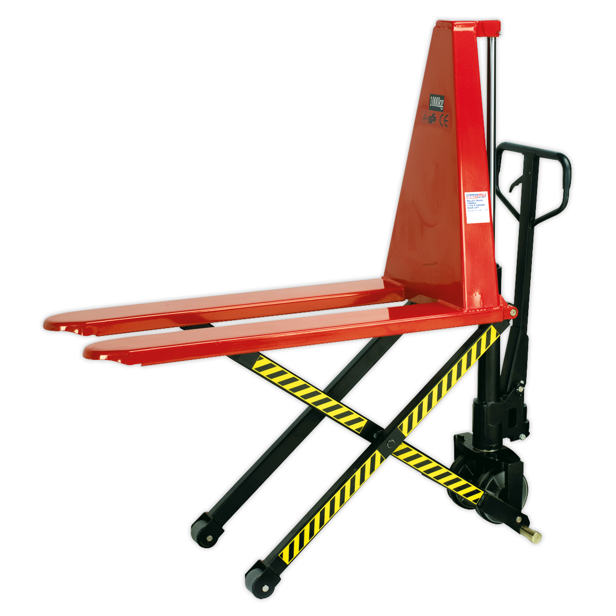 Sealey 1170 x 540mm High Lift Pallet Truck - 1000kg Capacity PT1170H