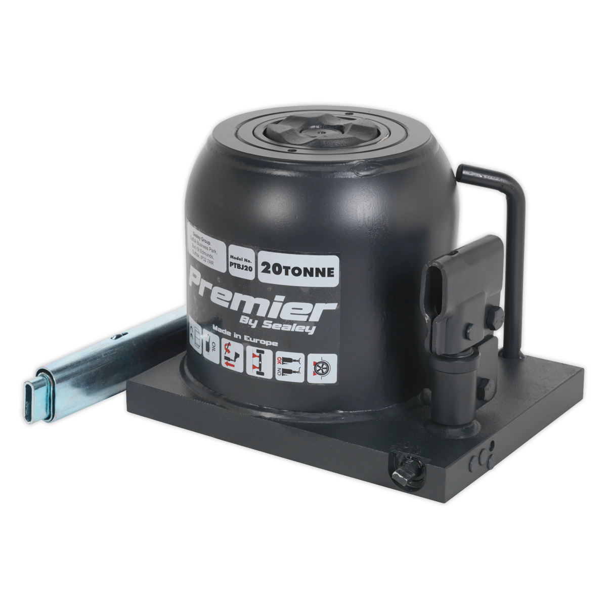 Sealey 20tonne Bottle Jack with Telescopic Ram PTBJ20