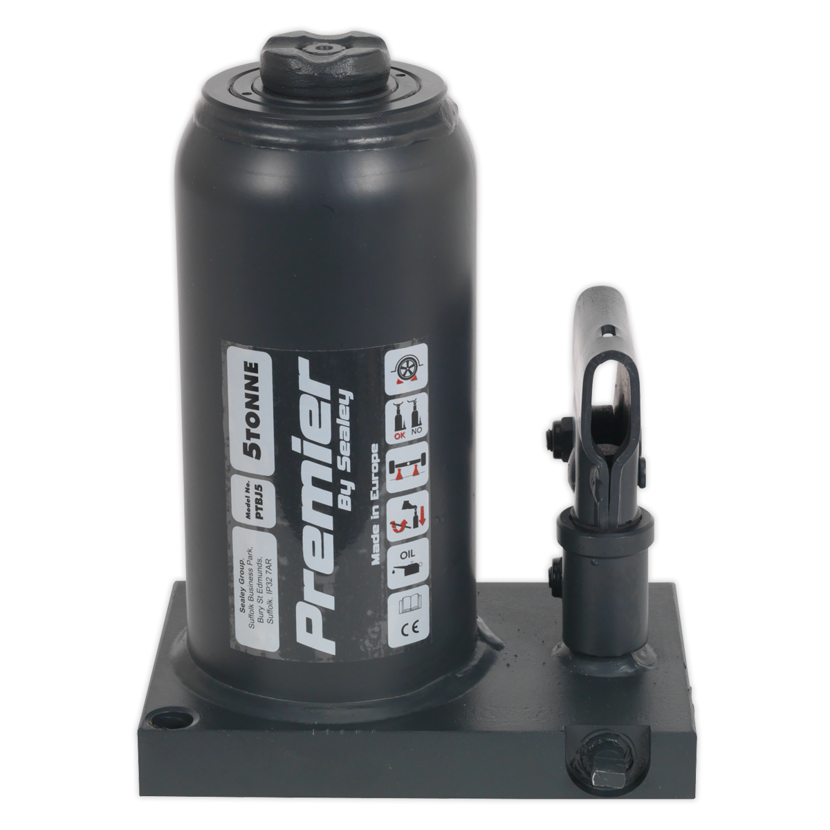 Sealey 5tonne Bottle Jack with Telescopic Ram PTBJ5