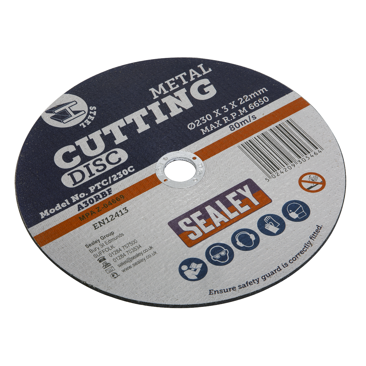 Sealey Ø230 x 3mm Cutting Disc 22mm Bore PTC/230C