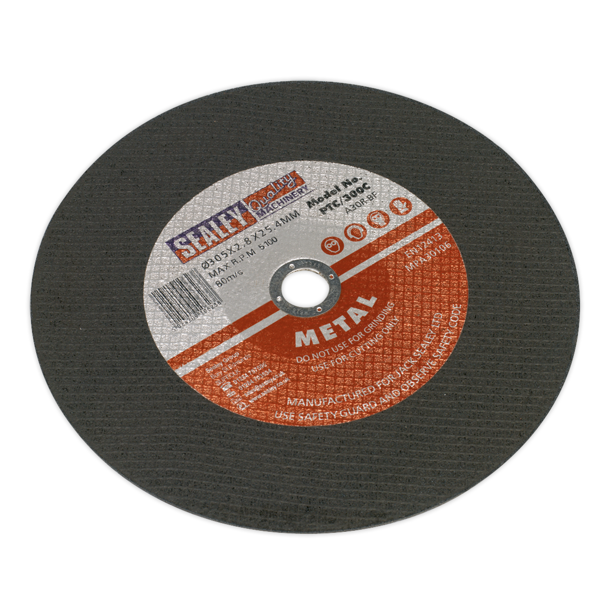Sealey Ø305 x 2.8mm Cutting Disc 25.4mm Bore PTC/300C