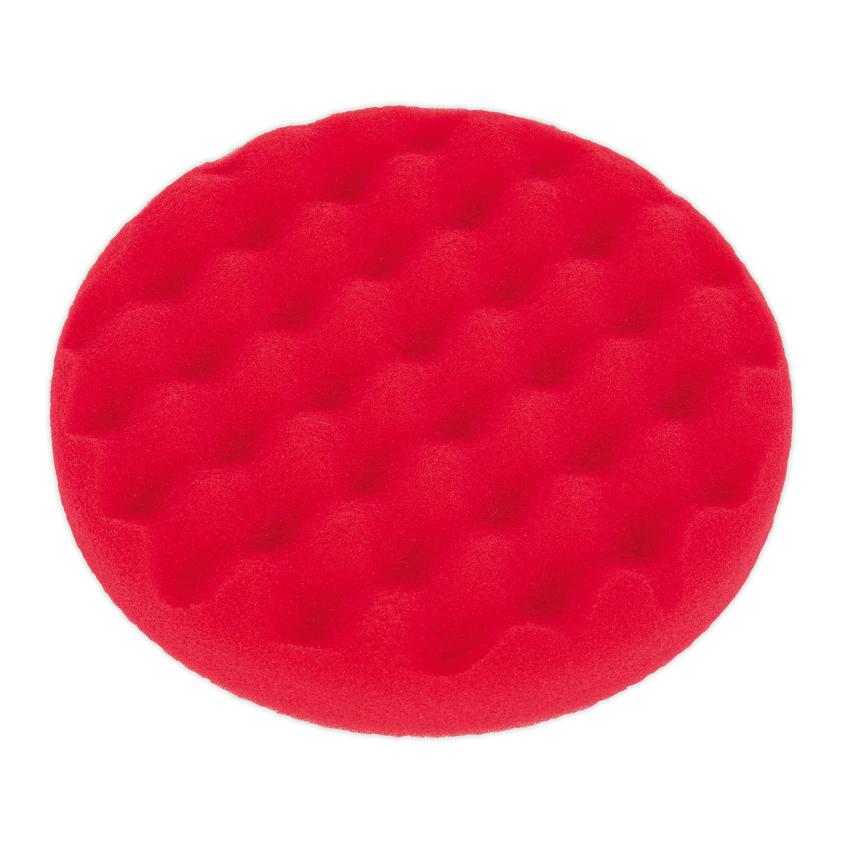 Sealey Ø150 x 25mm Hook-and-Loop Buffing and Polishing Foam Head - Red/Ultra-Soft PTCCHW150R