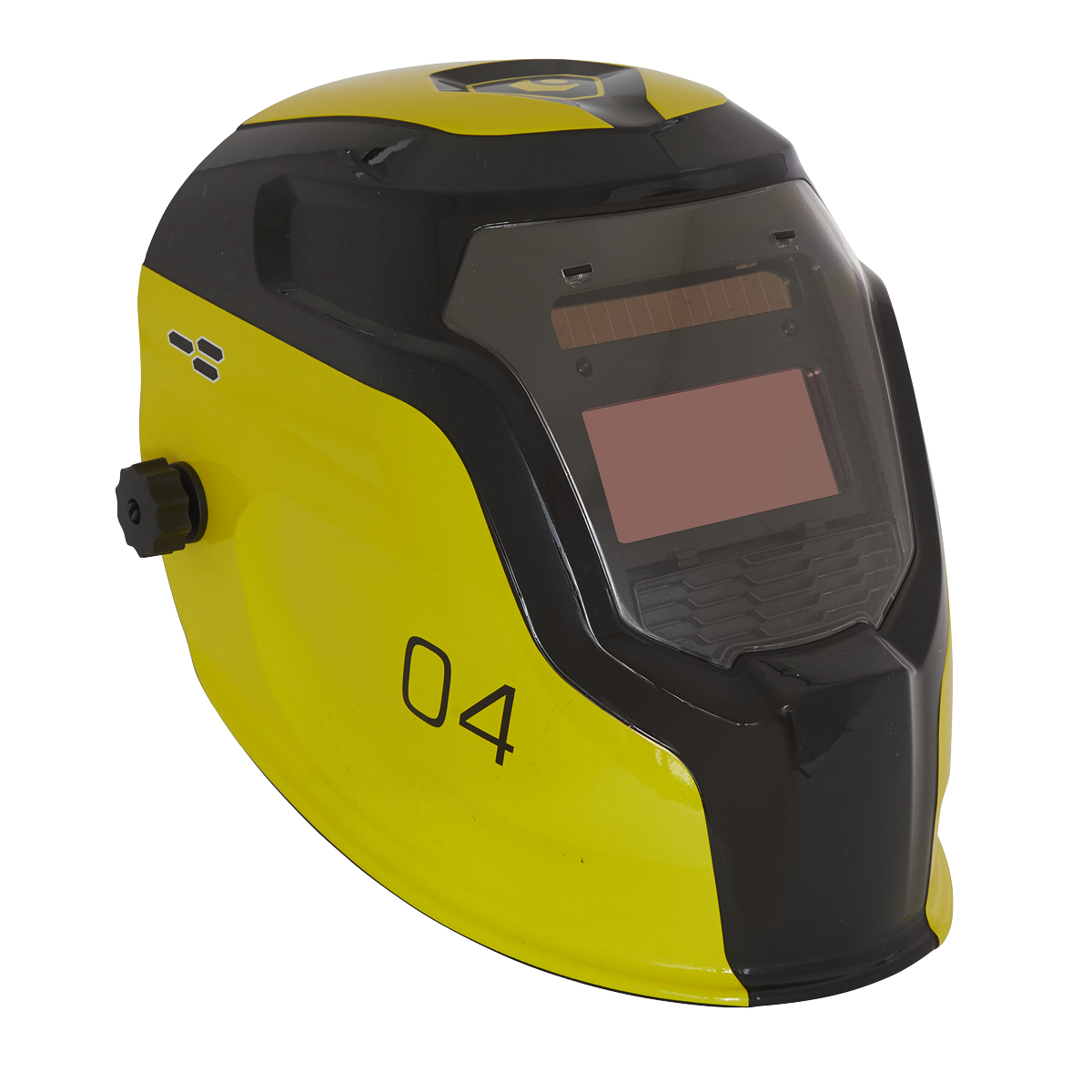 Sealey Auto Darkening Welding Helmet - Shade 9-13 - Yellow PWH4