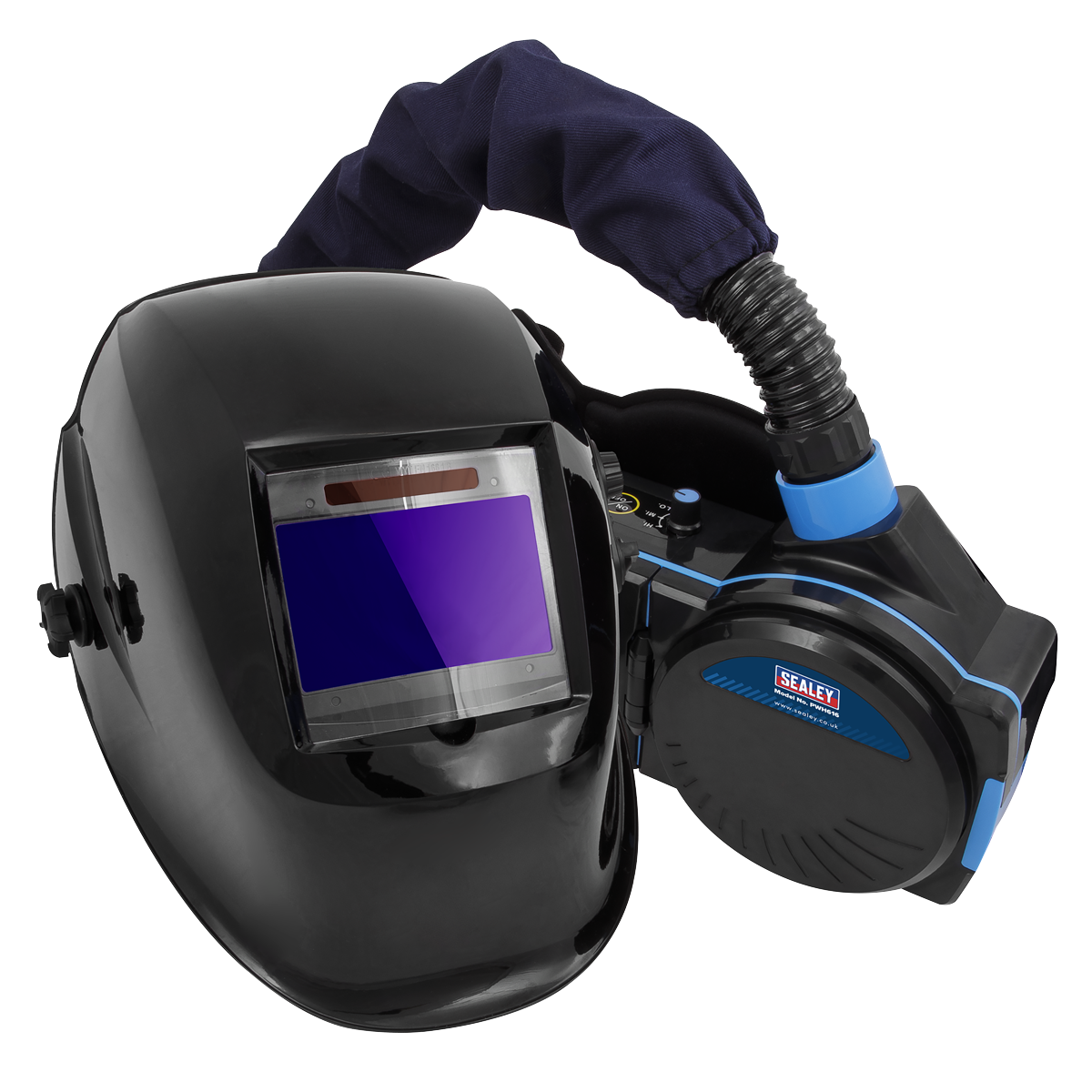 Sealey Auto Darkening Welding Helmet with Powered Air Purifying Respirator (PAPR) PWH616