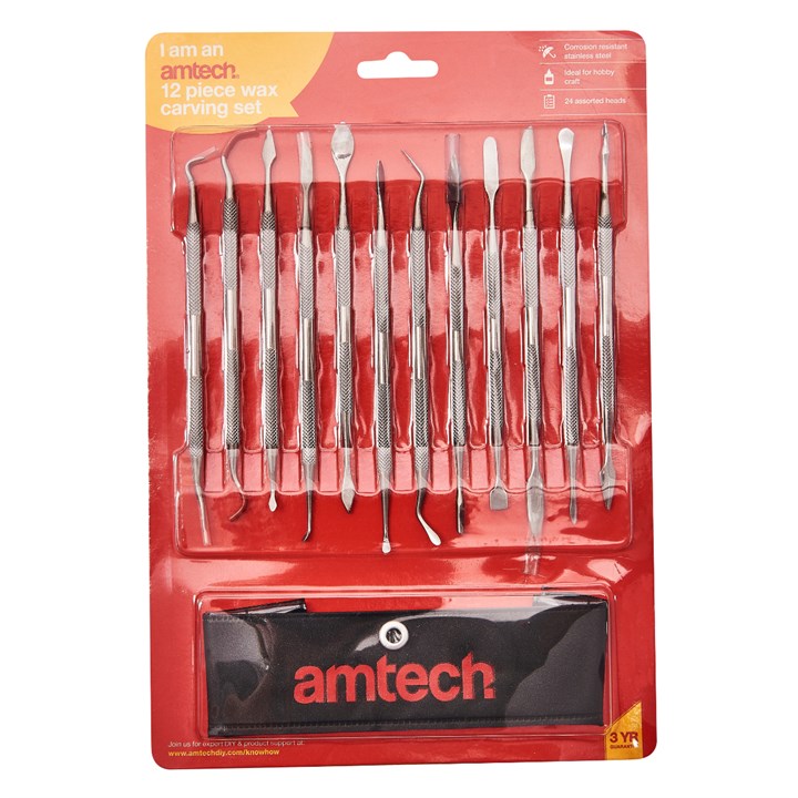 Amtech 12 Piece wax carving set R0330