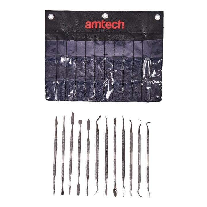 Amtech 12 Piece wax carving set R0330
