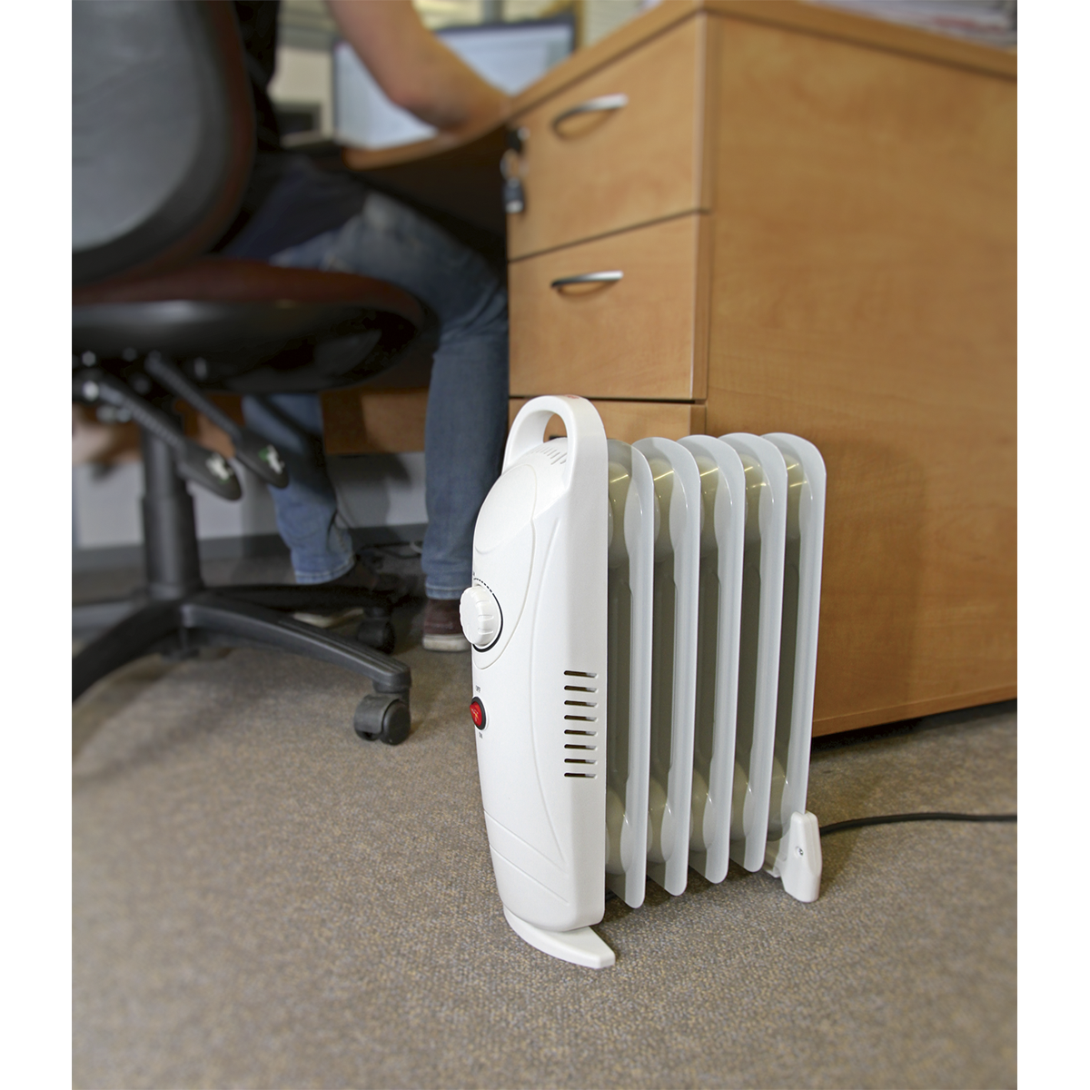 Sealey 800W 6 Element Mini Oil-Filled Radiator RD800