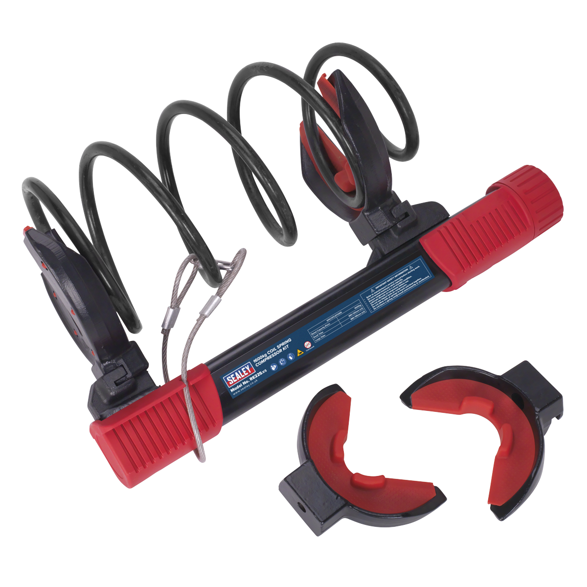 Sealey 1600kg Coil Spring Compressor Kit RE225