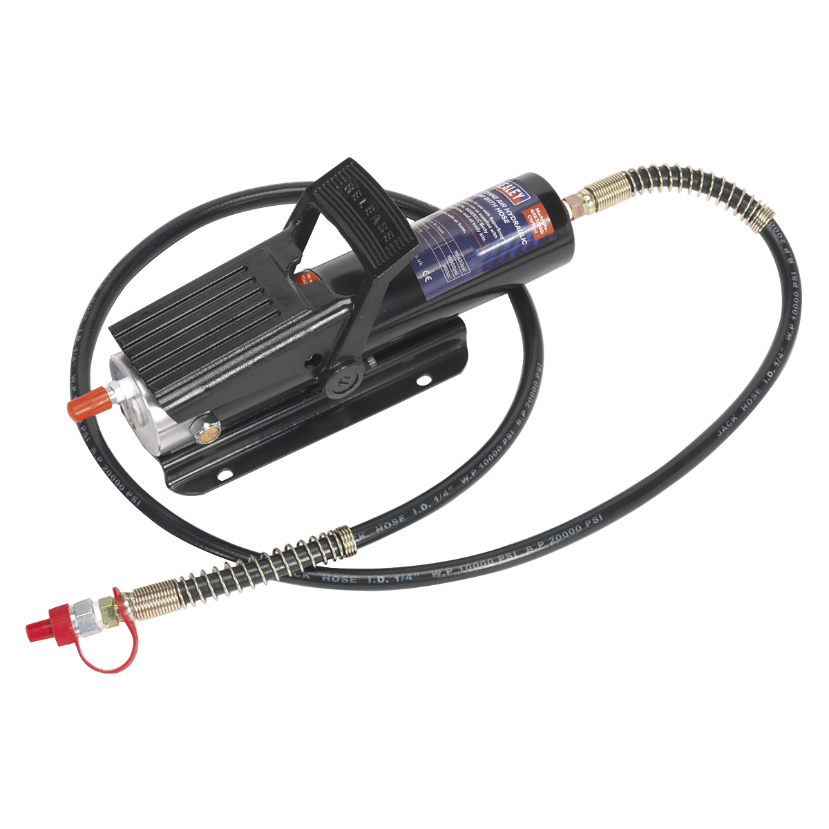 Sealey 10tonne Air Hydraulic Pump with Hose RE83/840/CWH