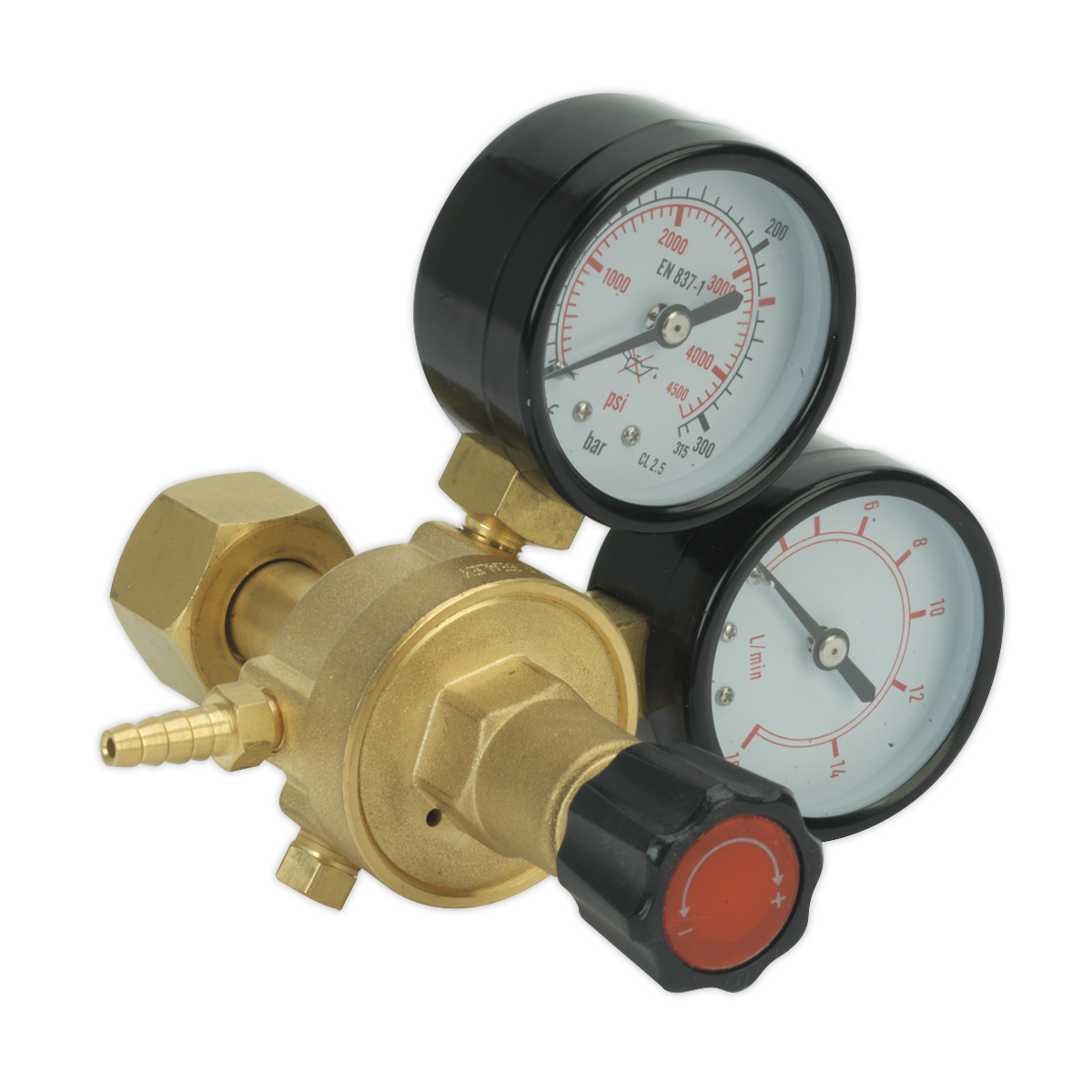 Sealey MIG Gas Regulator 2 Gauge Industrial REG/MT