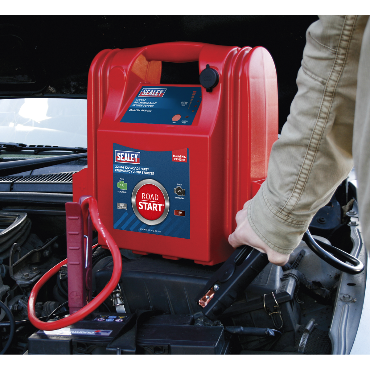 Sealey 3200A 12V RoadStart® Emergency Jump Starter RS103