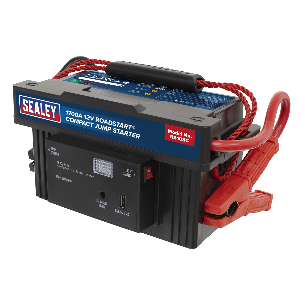 Sealey 1700A 12V RoadStart® Compact Jump Starter RS103C