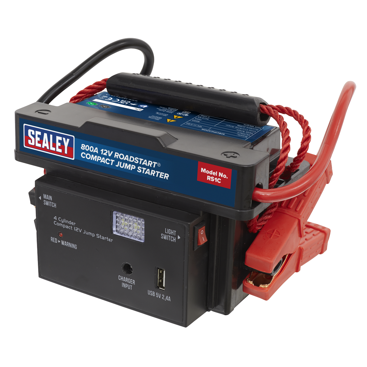 Sealey 800A 12V RoadStart® Compact Jump Starter RS1C