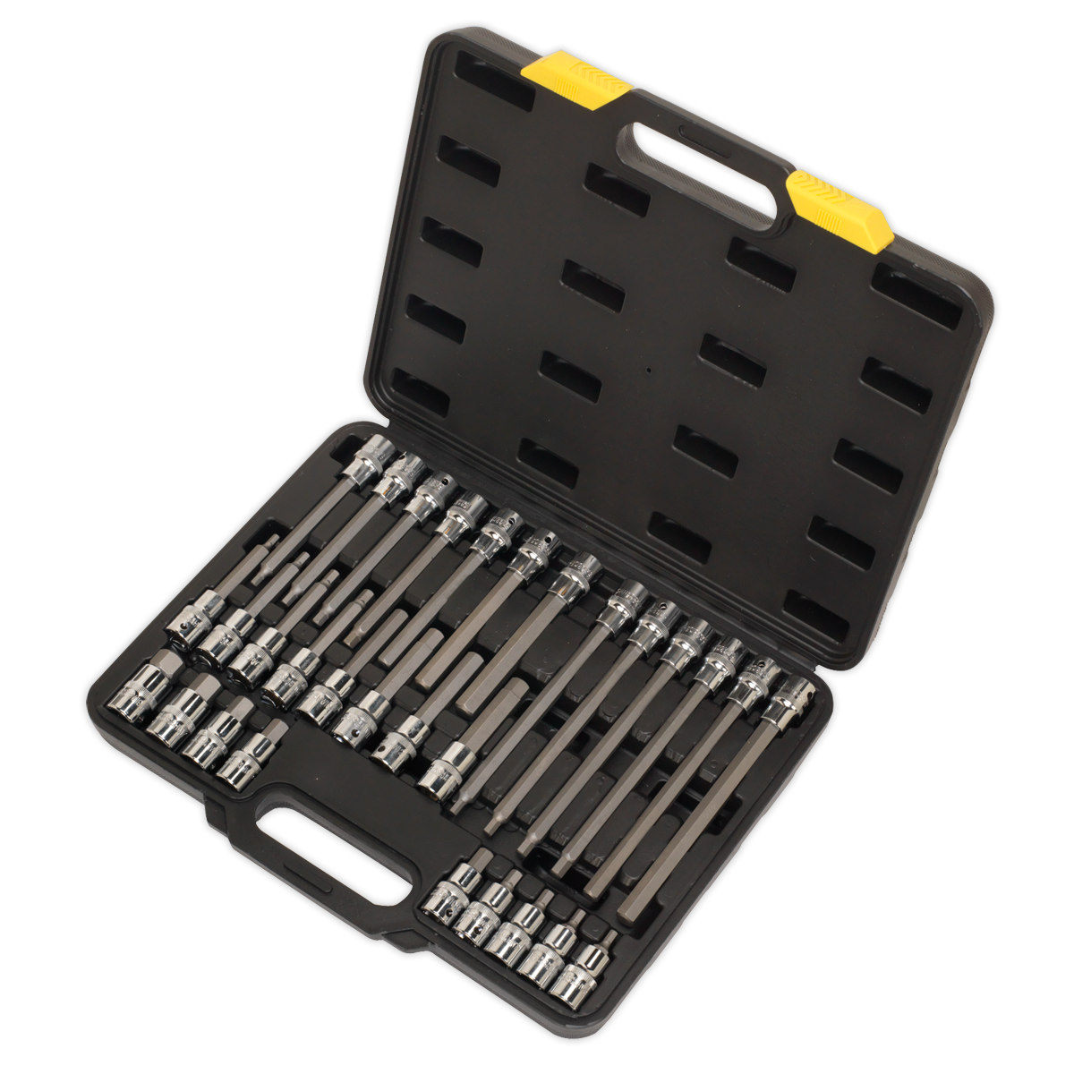 Sealey 30pc 1/2"Sq Drive Hex Socket Bit Set S01077