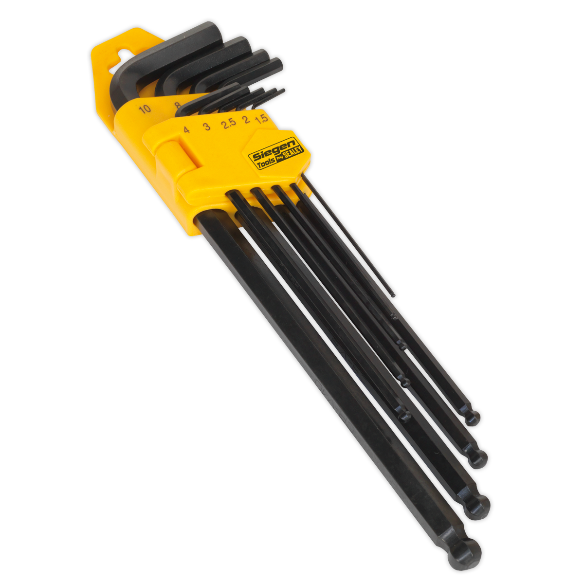 Sealey 9pc Extra-Long Ball-End Hex Key Set S01094