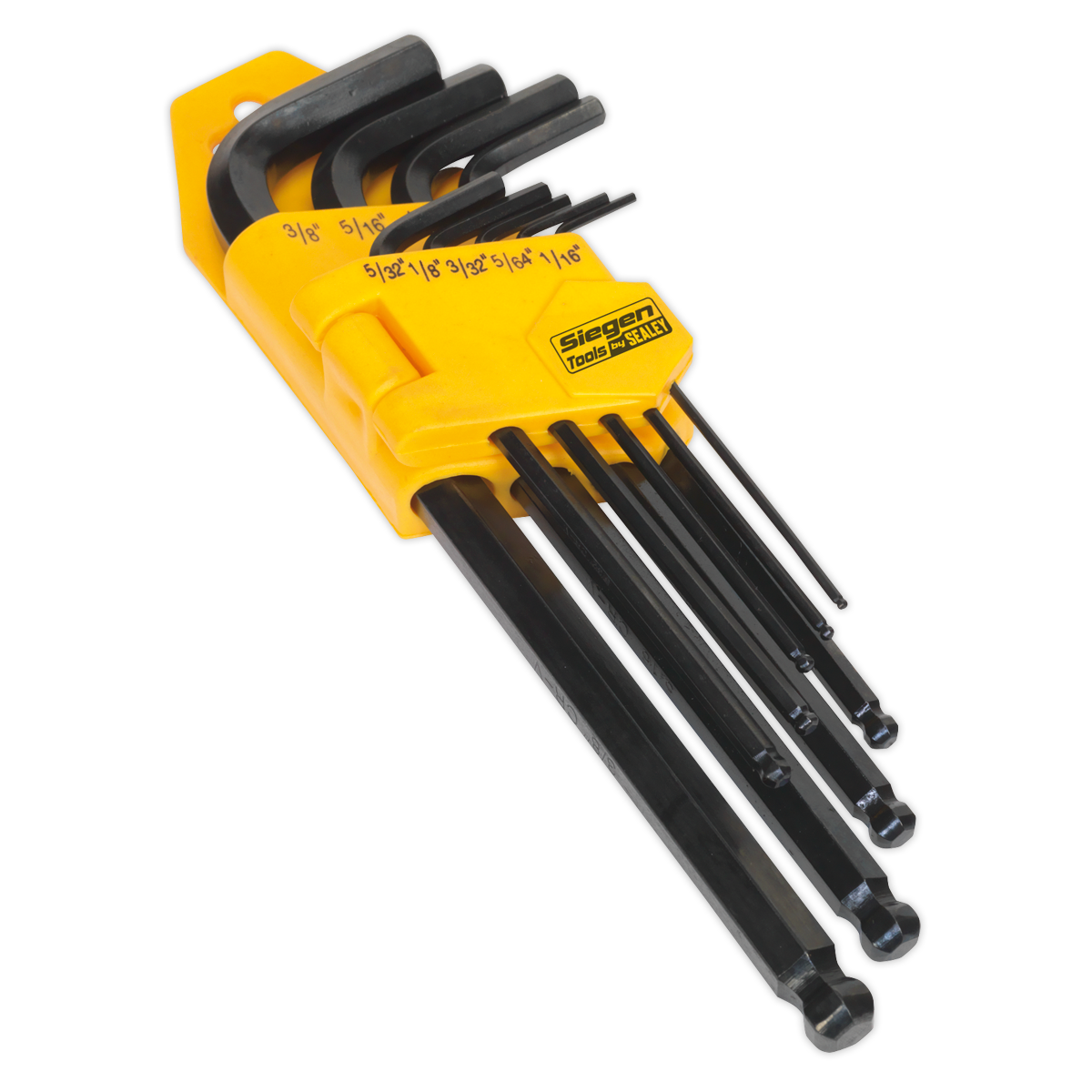 Sealey 9pc Long Ball-End Hex Key Set - Imperial S01098