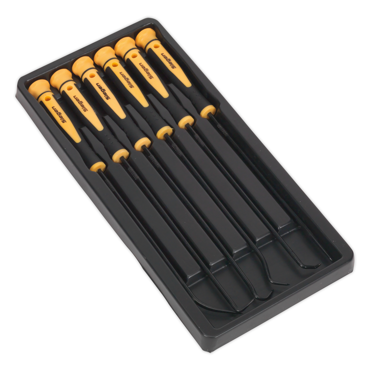Sealey 6pc Extra-Long Pick & Hook Set S01104