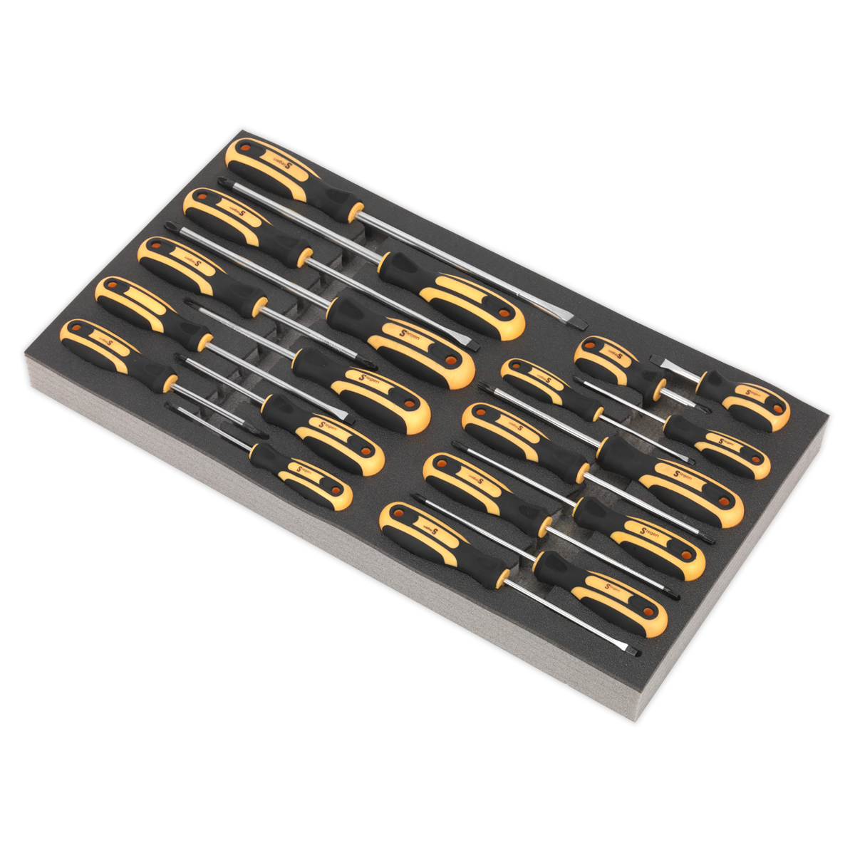 Sealey 20pc Screwdriver Set with Tool Tray S01127