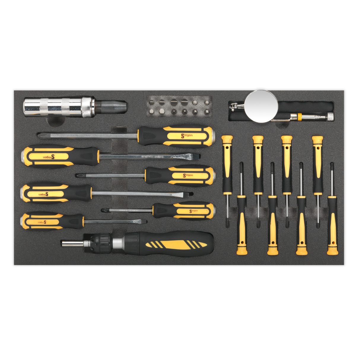 Sealey 36pc Screwdriver Set with Tool Tray S01128