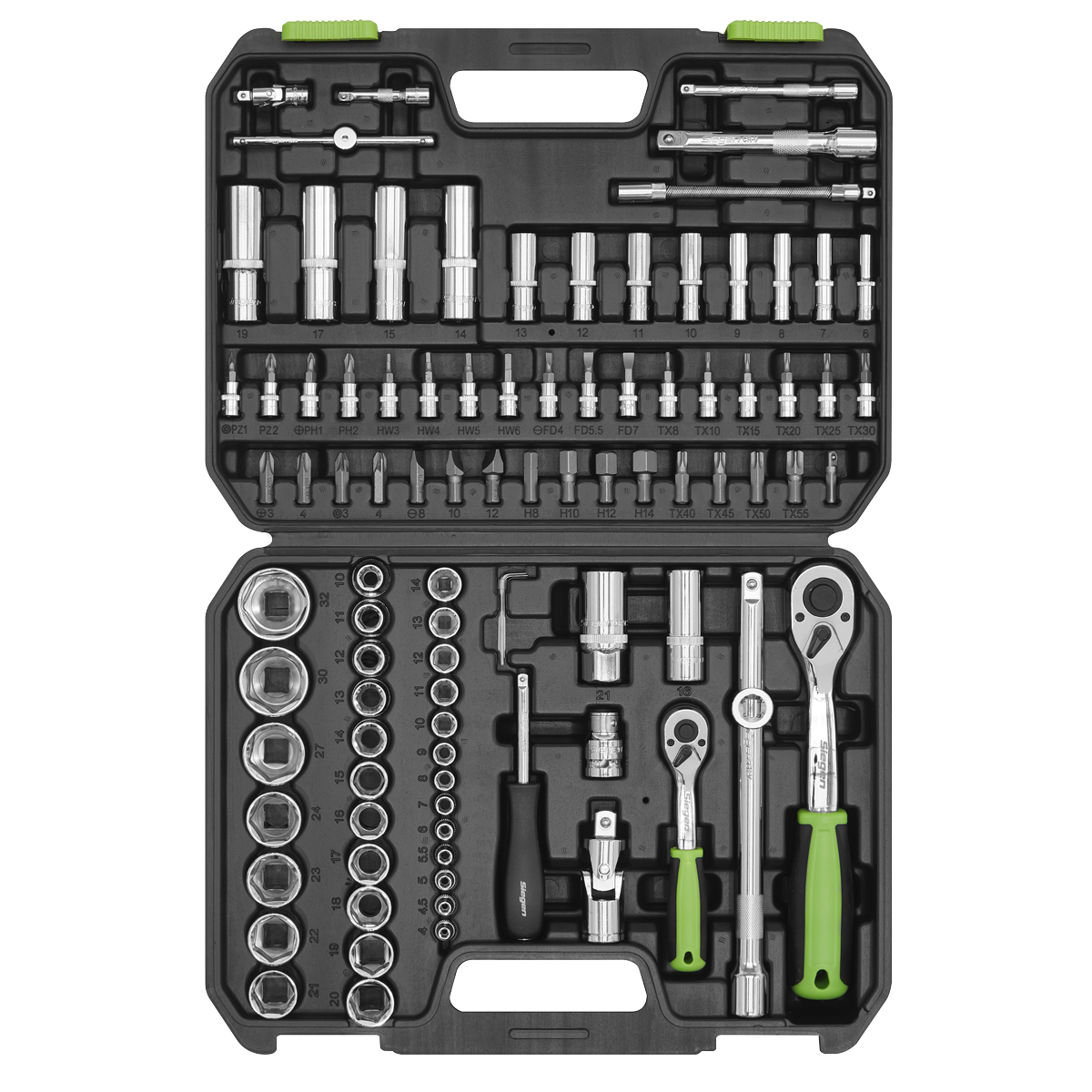 Sealey 94pc 1/4" & 1/2"Sq Drive Socket Set S01210
