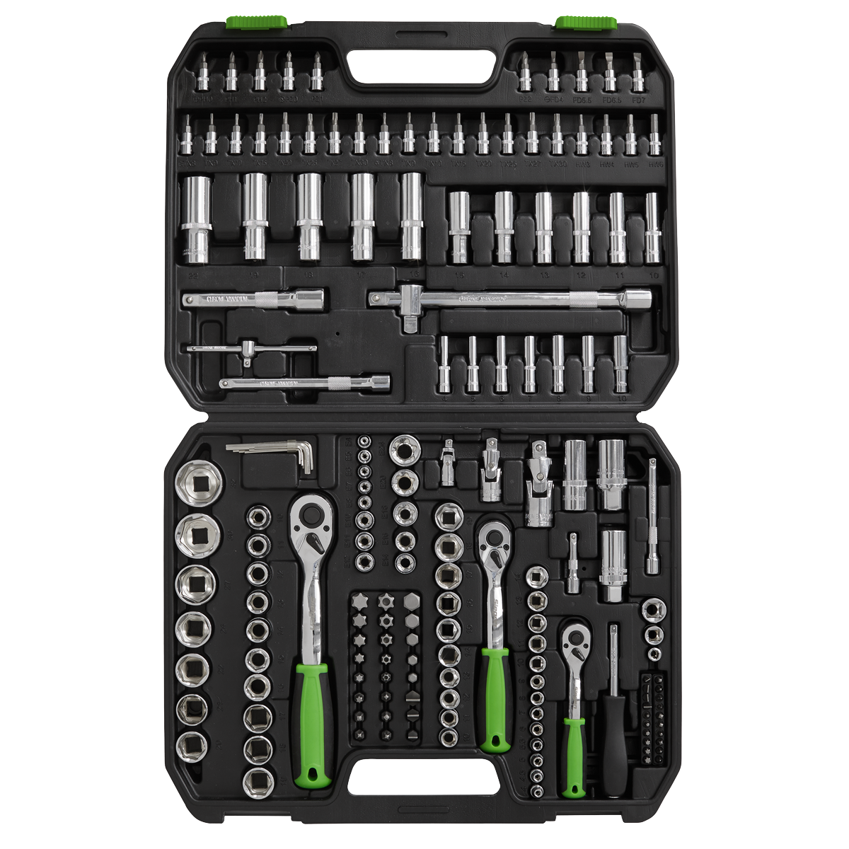 Sealey 171pc 1/4", 3/8" & 1/2"Sq Drive Socket Set S01211