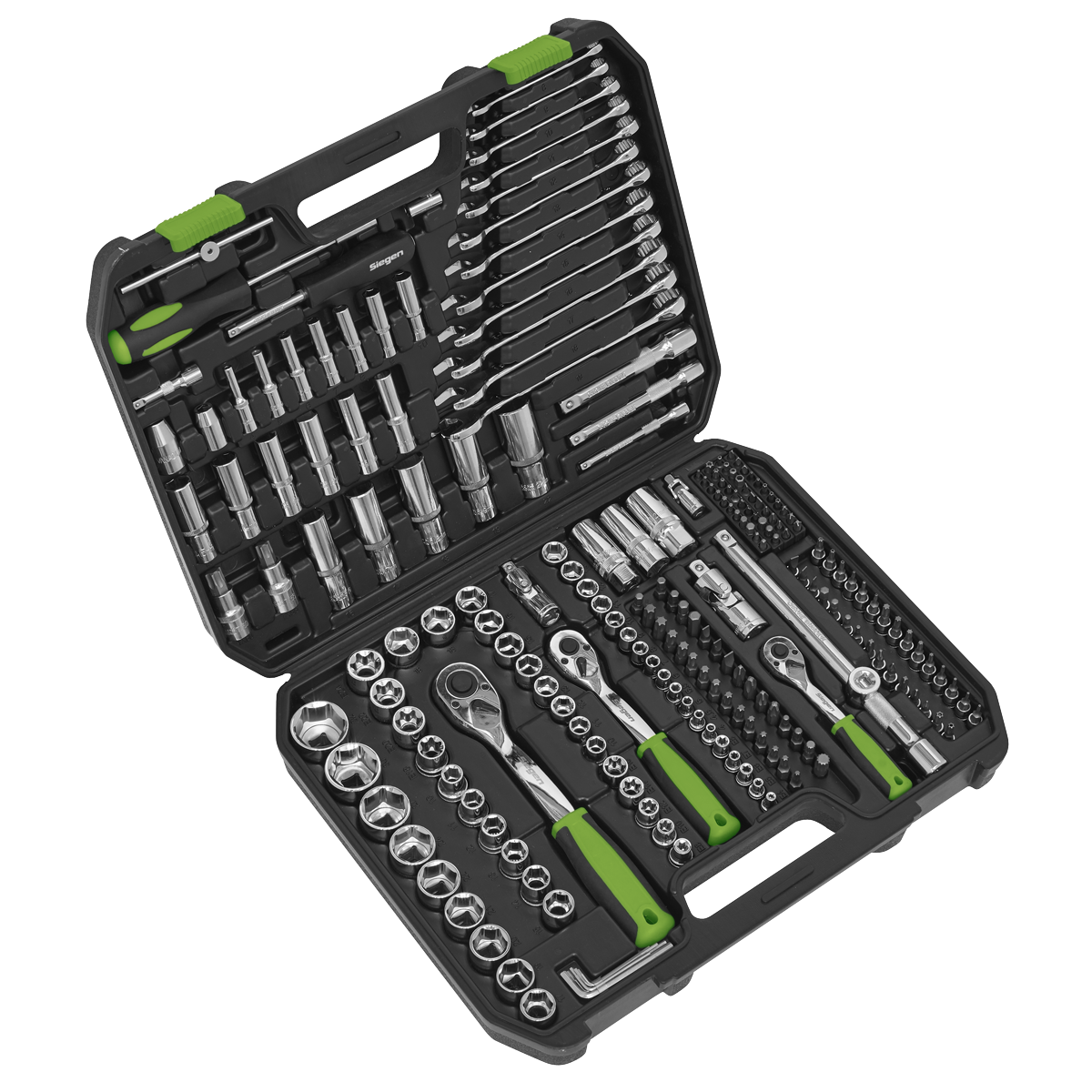 Sealey 219pc 1/4", 3/8" & 1/2"Sq Drive Socket Set S01212