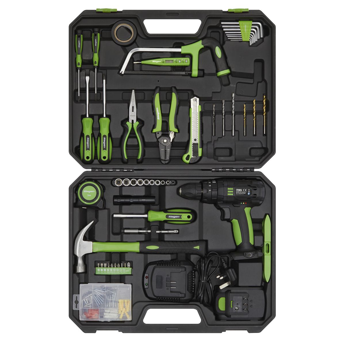 Sealey 101pc Tool Kit with Cordless Drill S01224