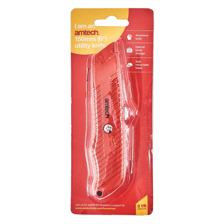 Amtech 150mm (6") Utility knife S0325
