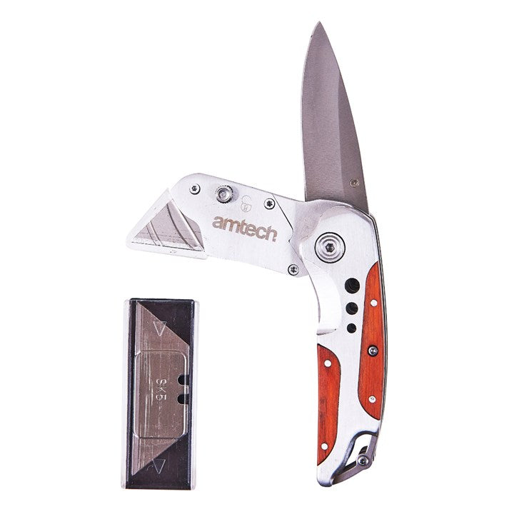 Amtech 2-in-1 Tradesman's knife S0335