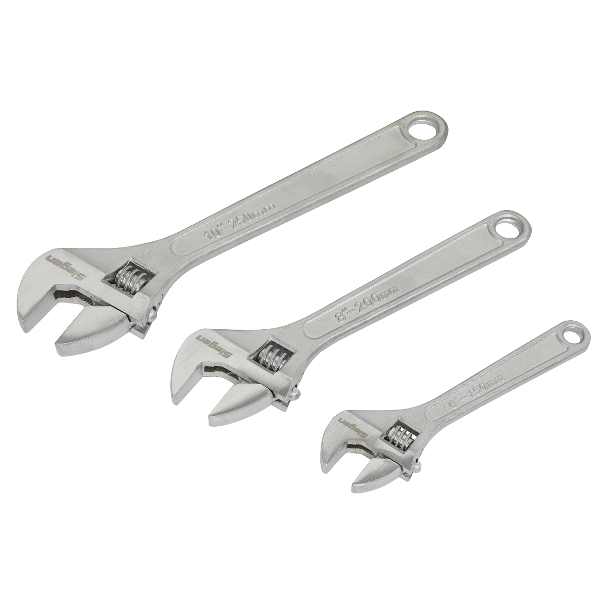 Sealey 3pc Adjustable Wrench Set S0448