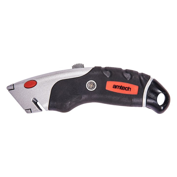 Amtech Retractable utility knife with soft grip S0476