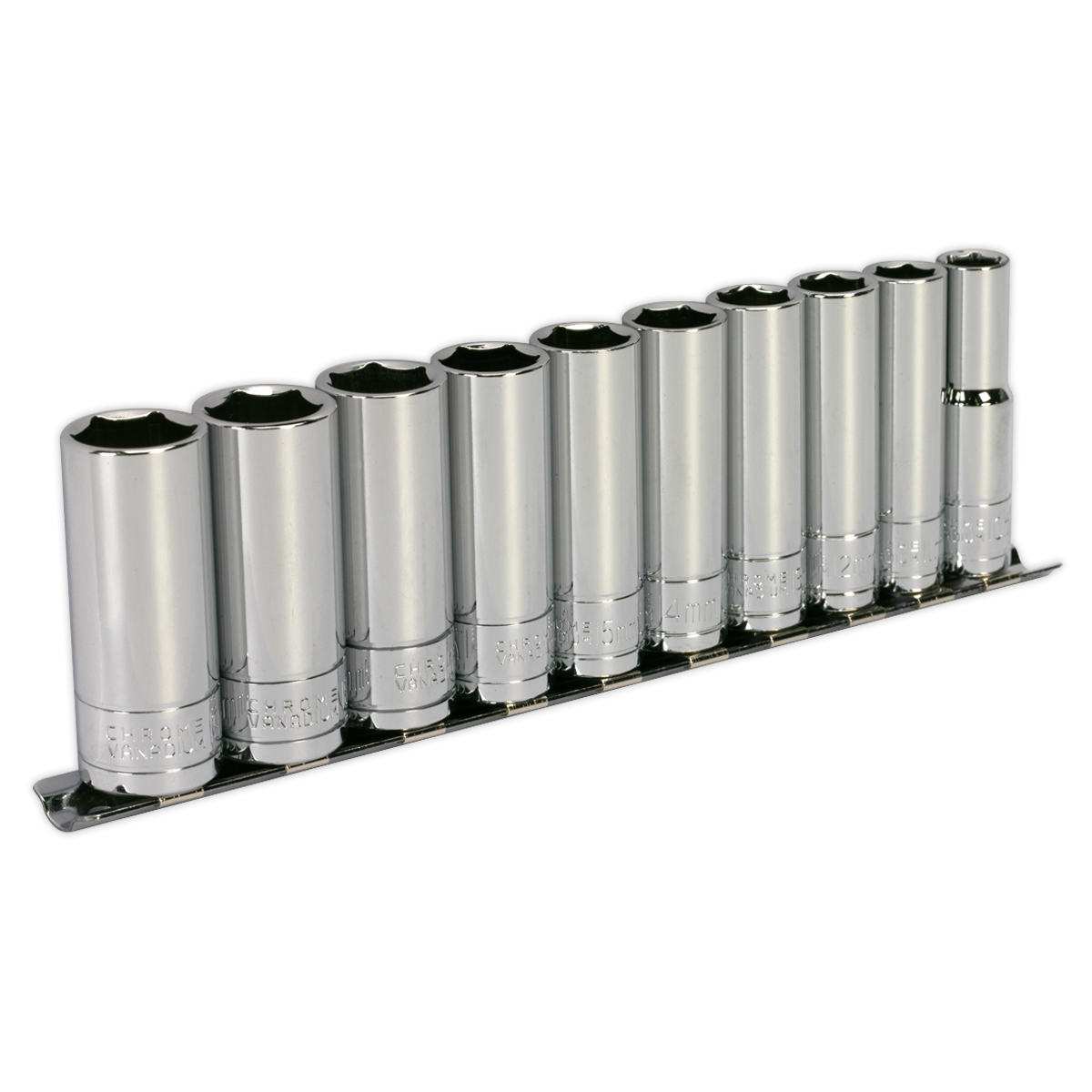 Sealey 10pc 3/8"Sq Drive Deep Socket Set S0500