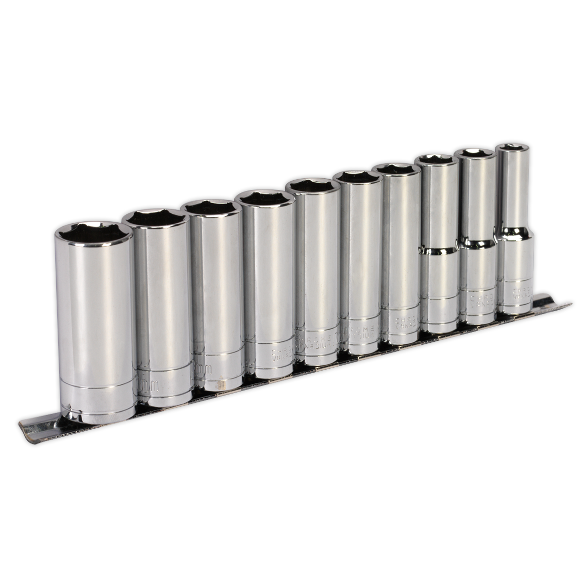 Sealey 10pc 1/2"Sq Drive Deep Socket Set S0502