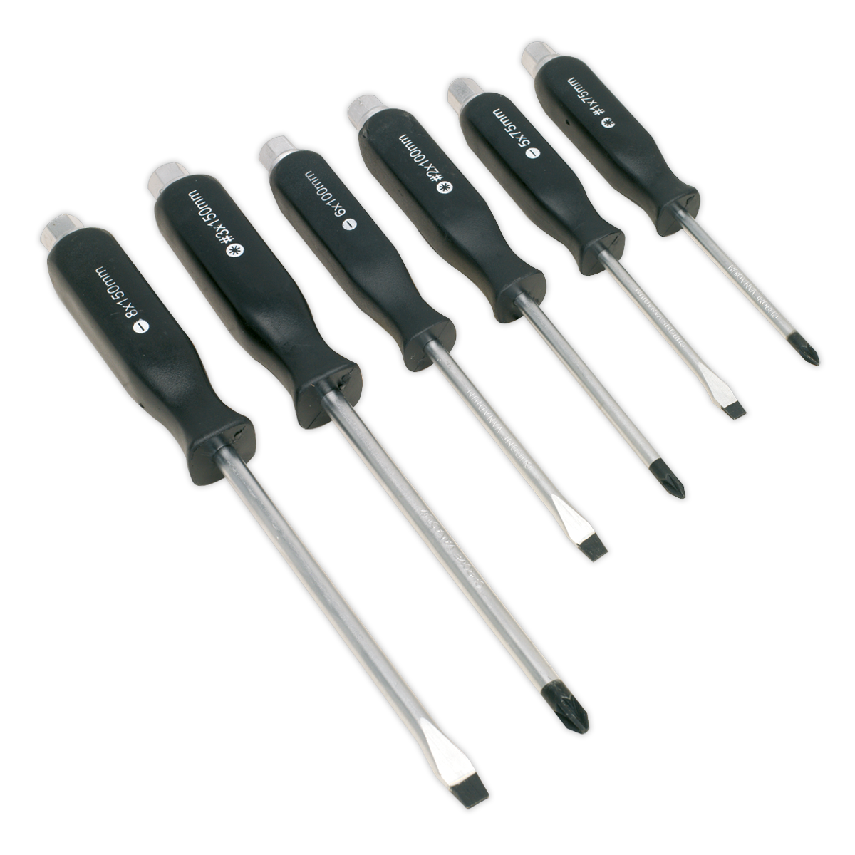 Sealey 6pc Hammer-Thru Screwdriver Set S0535