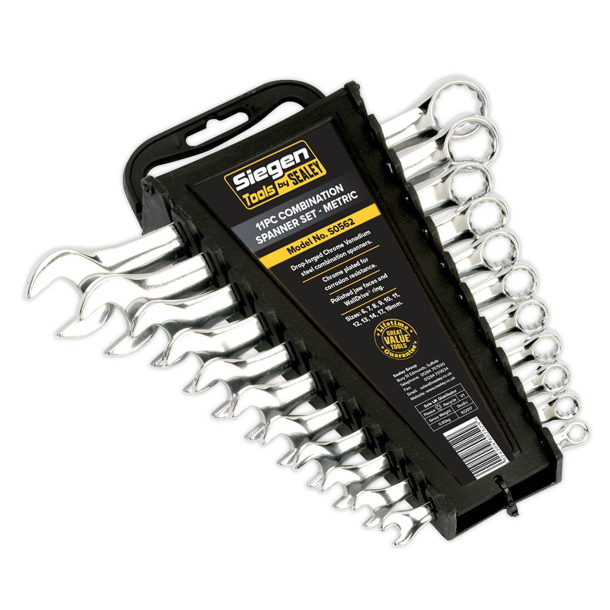 Sealey 11pc Combination Spanner Set S0562