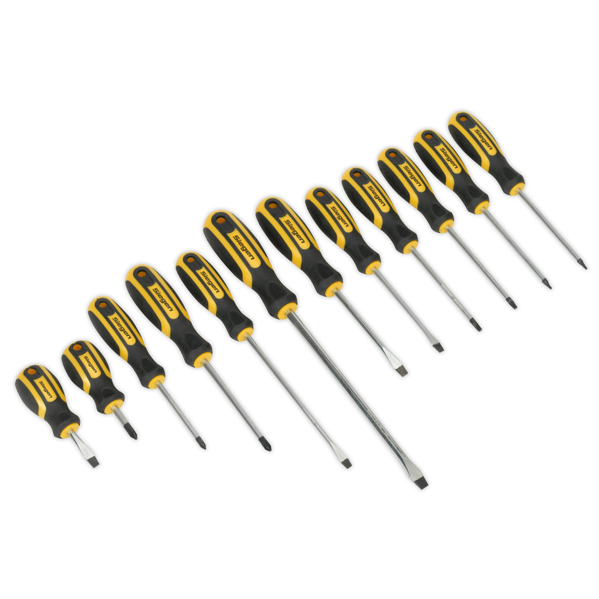 Sealey 12pc Soft Grip Screwdriver Set S0616