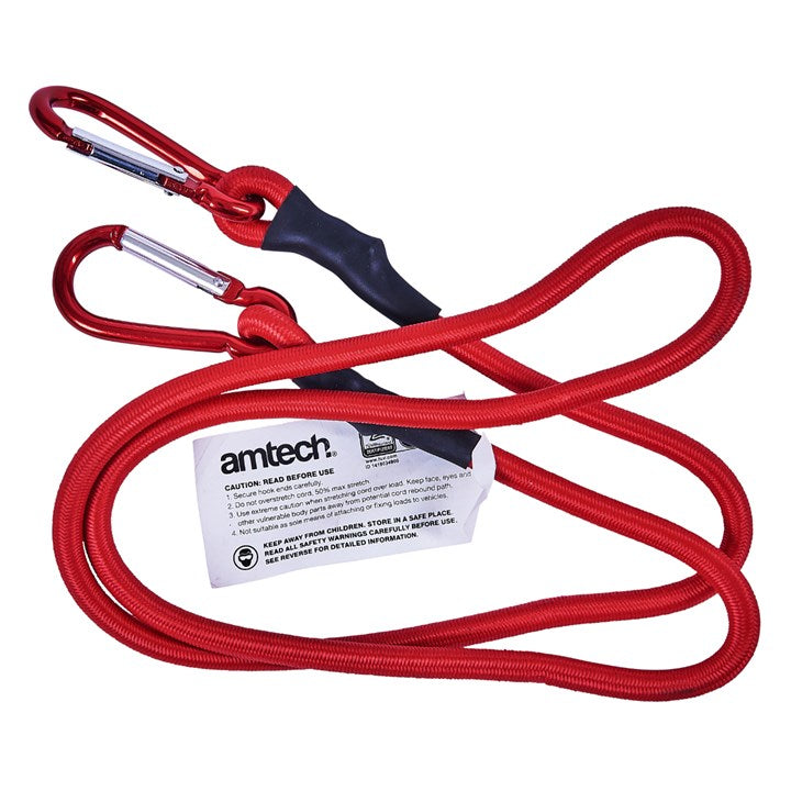 Amtech 120cm (48") Bungee cord with spring loaded clips S0618