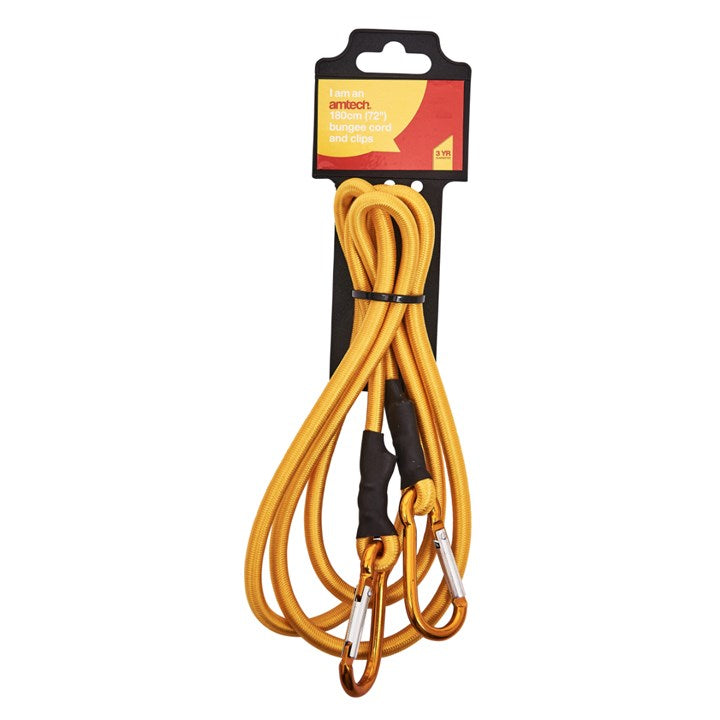 Amtech 180cm (72") Bungee cord with spring loaded clips S0619