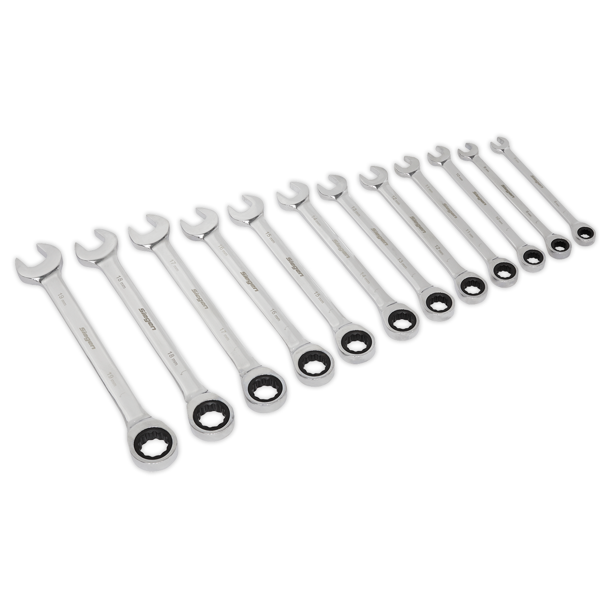 Sealey 12pc Combination Ratchet Spanner Set S0634