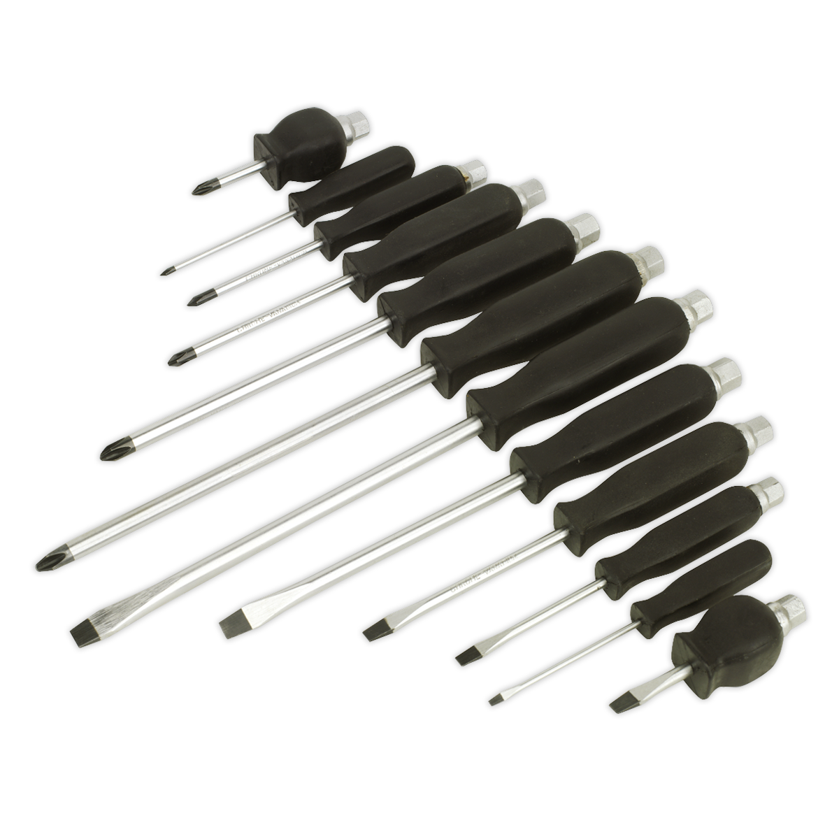 Sealey 12pc Hammer-Thru Screwdriver Set S0641