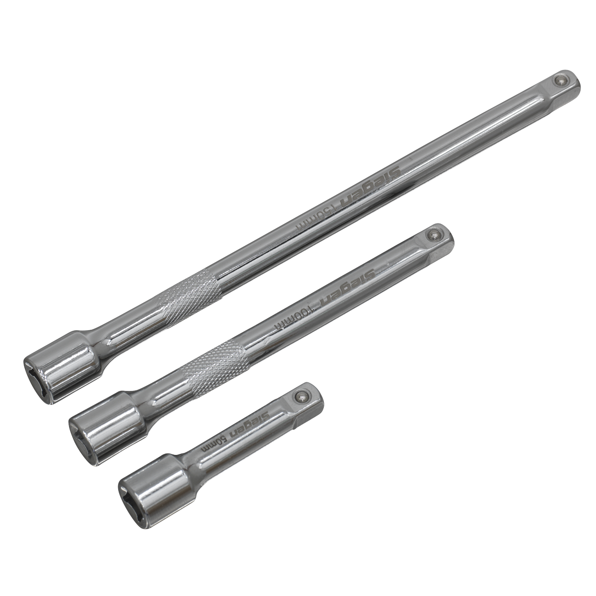 Sealey 3pc 1/4"Sq Drive Extension Bar Set S0718