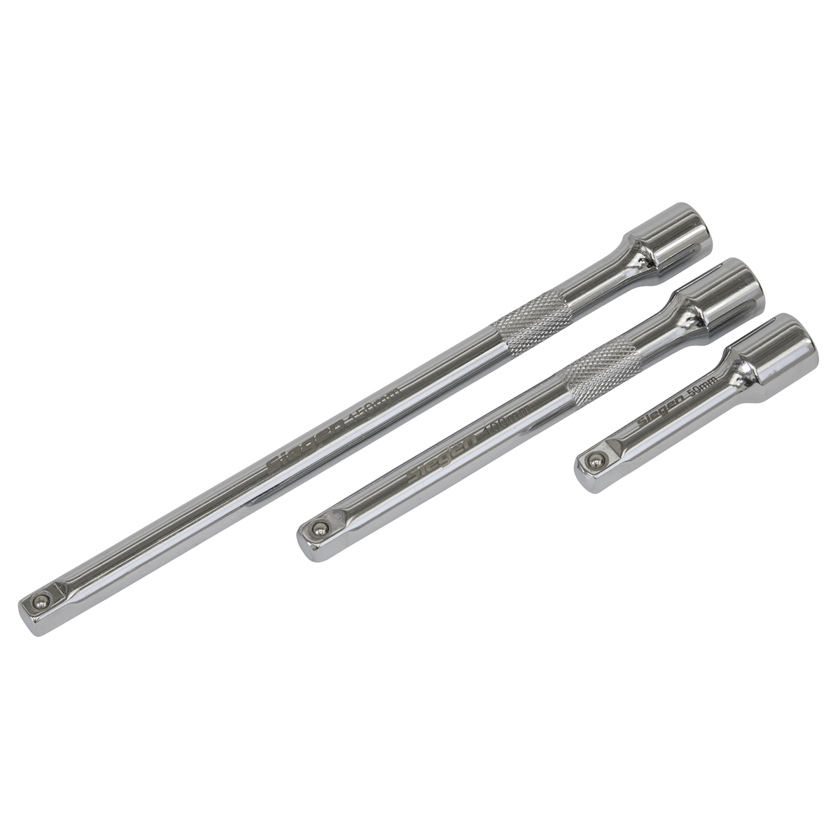 Sealey 3pc 1/4"Sq Drive Extension Bar Set S0718