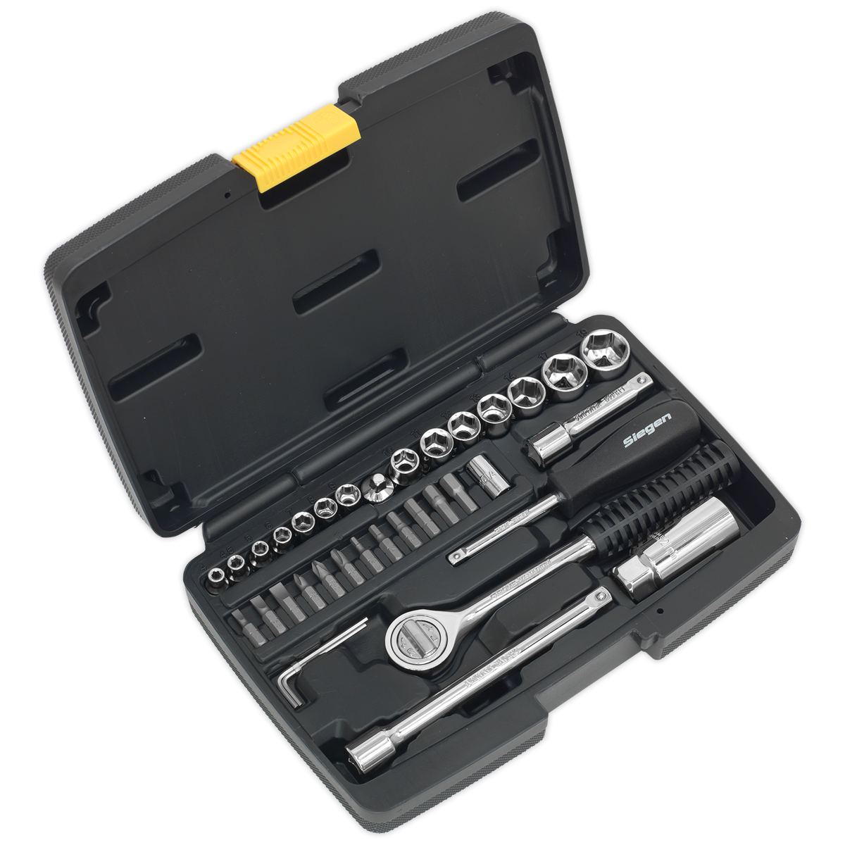 Sealey 37pc 1/4" & 3/8"Sq Drive Socket Set S0725