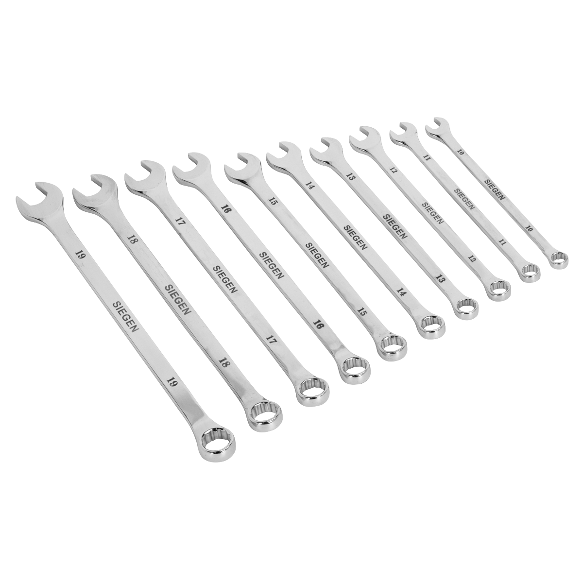 Sealey 10pc Extra-Long Combination Spanner Set S0832