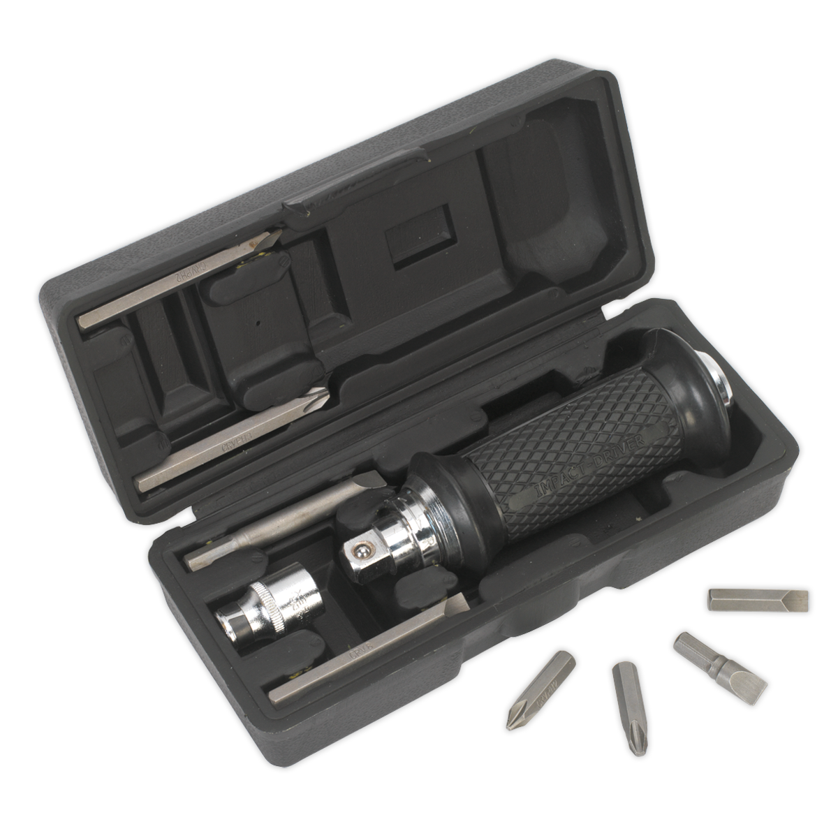 Sealey 10pc Impact Driver Set with Protection Grip S0855