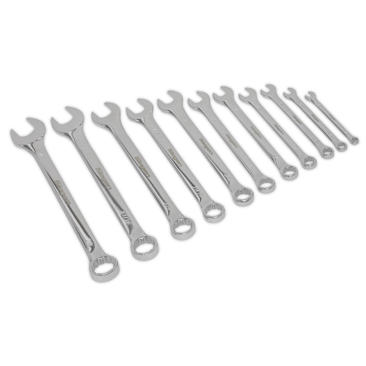 Sealey 11pc Combination Spanner Set - Imperial S0857