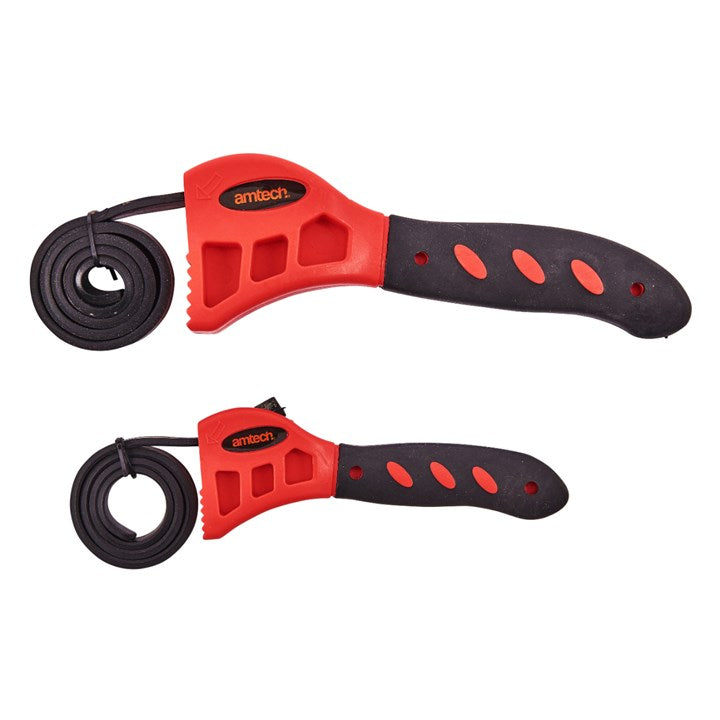 Amtech 2 Piece strap wrench set S0875