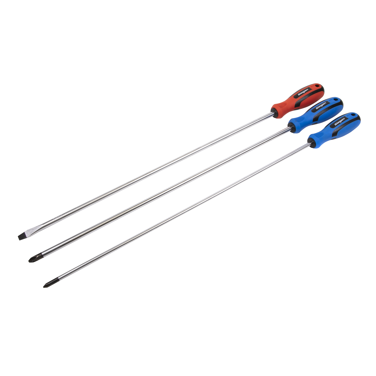 Sealey 3pc Extra-Long Screwdriver Set S0895