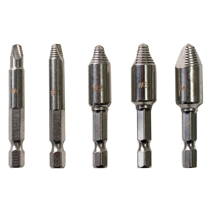 Amtech 5 Piece cross head screw remover set S0905